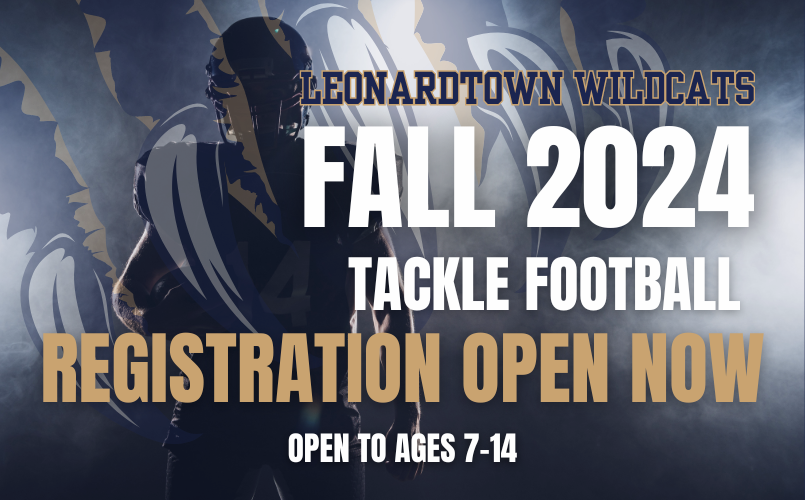 FALL 2024 TACKLE FOOTBALL REGISTRATION NOW OPEN